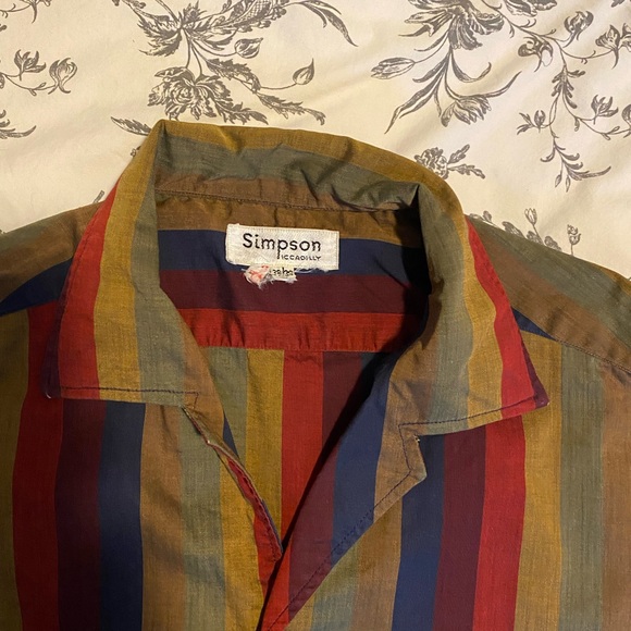 Vintage Button Up Men’s Shirt - Picture 2 of 3